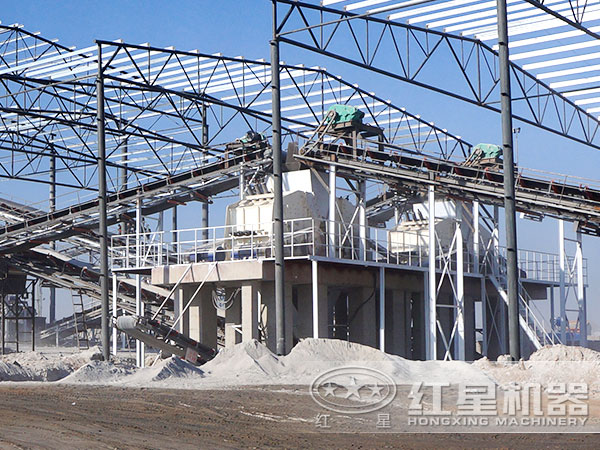 河北某大型環保節能制砂生產線現場2 河北某大型環保節能制砂生產線現場2