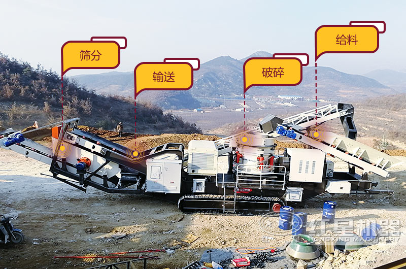 移動(dòng)式混凝土砂石破碎篩分機(jī)集多功能為一體 移動(dòng)式混凝土砂石破碎篩分機(jī)集多功能為一體