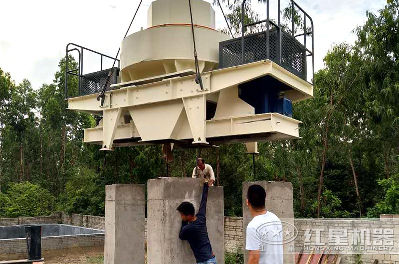 制砂機安裝現場圖 制砂機安裝現場圖