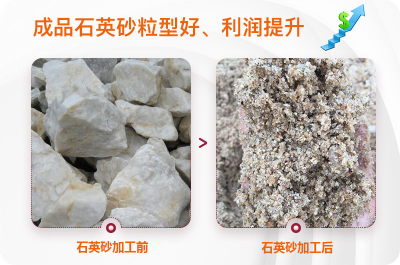 石英砂處理前后圖 石英砂處理前后圖