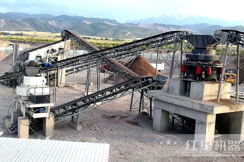 卵石機制砂生產現場 卵石機制砂生產現場