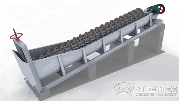 螺旋洗砂機(jī)工作原理圖 螺旋洗砂機(jī)工作原理圖